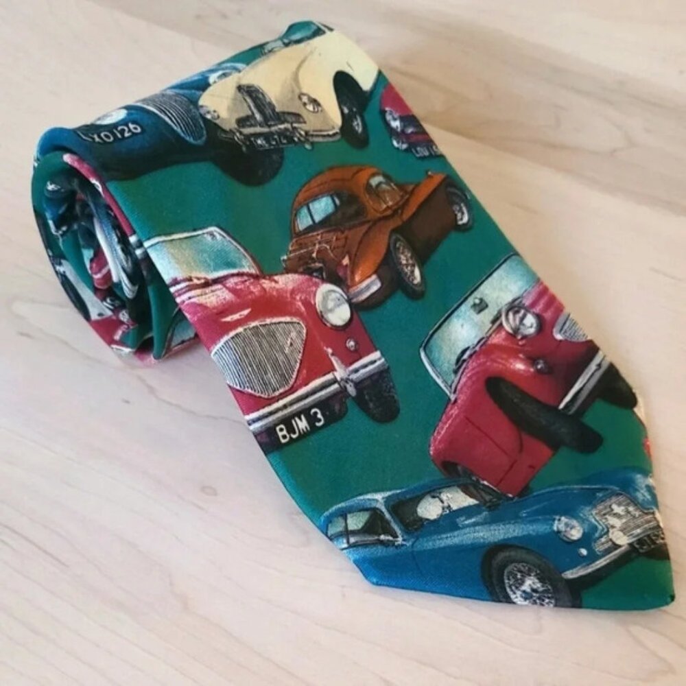 HUGO BOSS Vintage Cars Tie